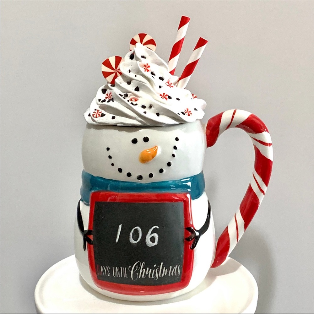 Handmade Mug Topper with Mug.